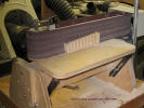 Sanding reed block face.